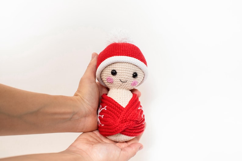 CROCHET PATTERN: Set of 3 Christmas Baby Amigurumi