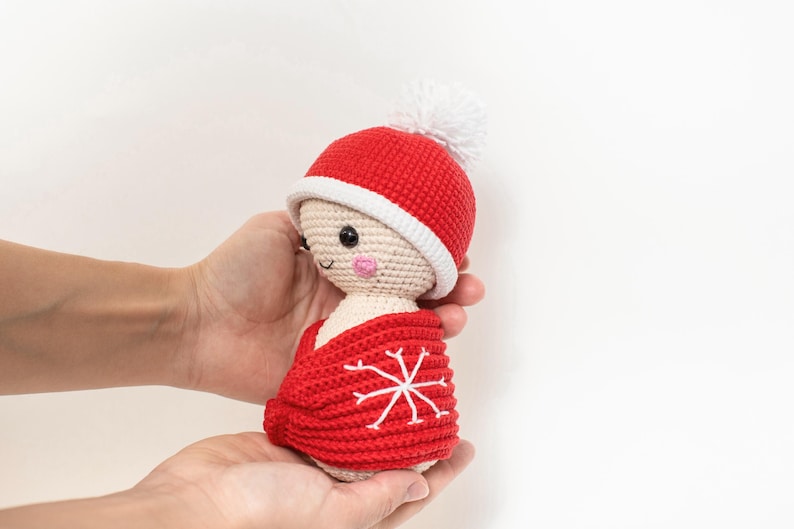 CROCHET PATTERN: Set of 3 Christmas Baby Amigurumi