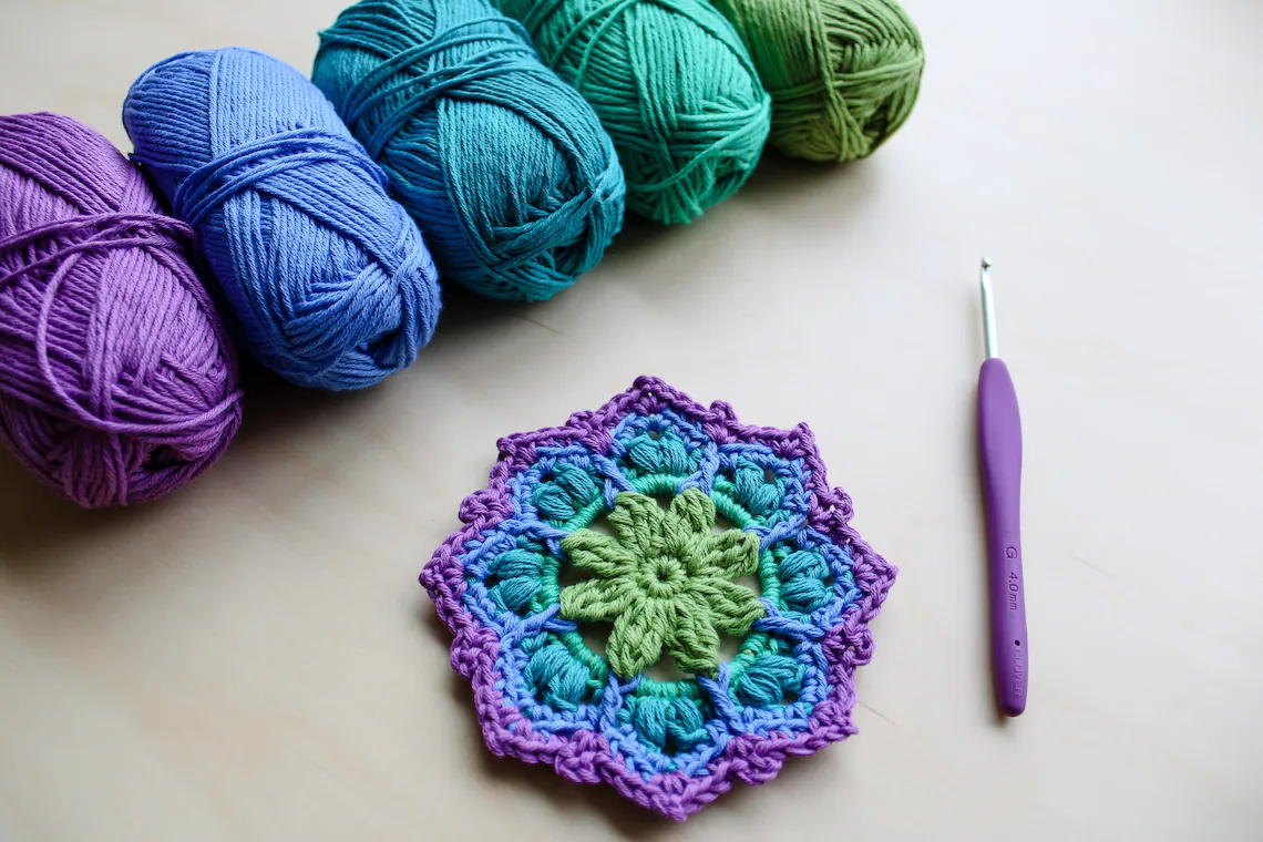Salutations Mandala crochet Pattern