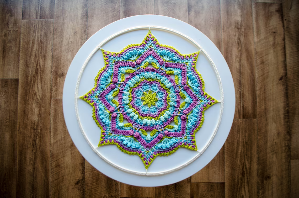 Salutations Mandala crochet Pattern