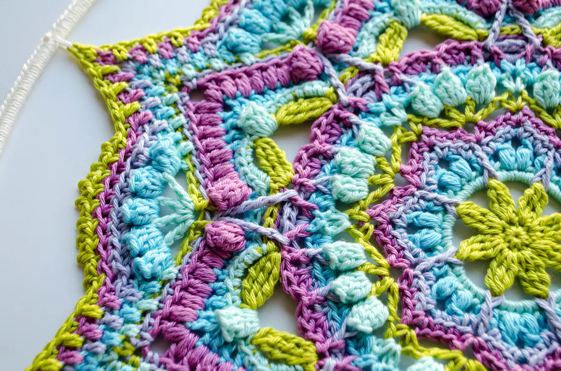 Salutations Mandala crochet Pattern