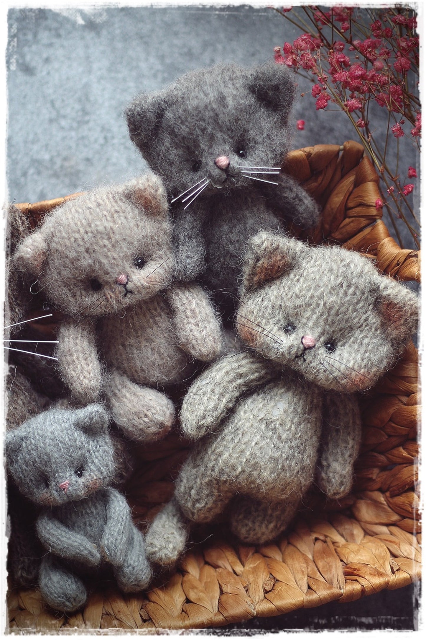 PATTERN PDF, Cat knitting,