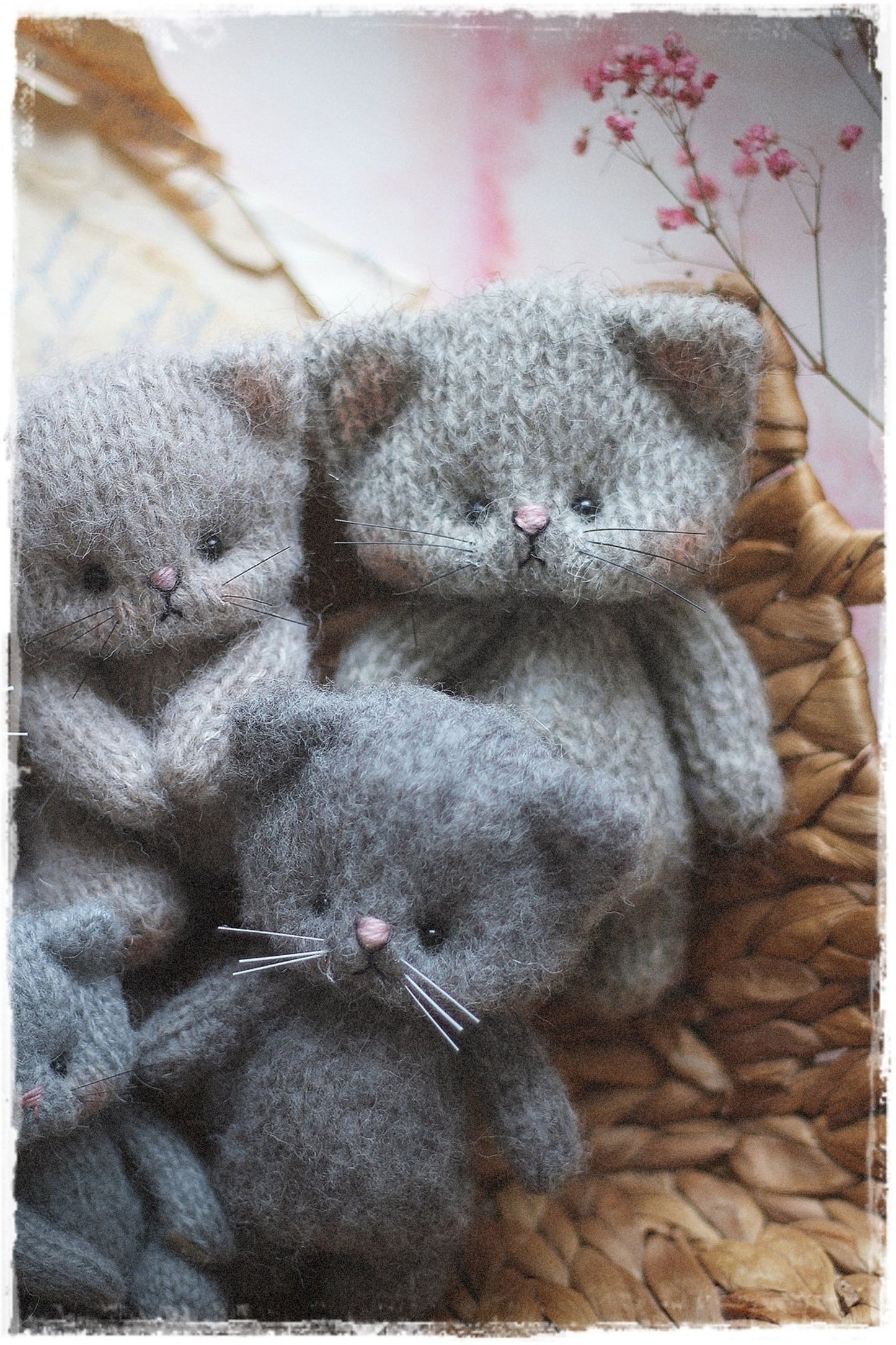 PATTERN PDF, Cat knitting,
