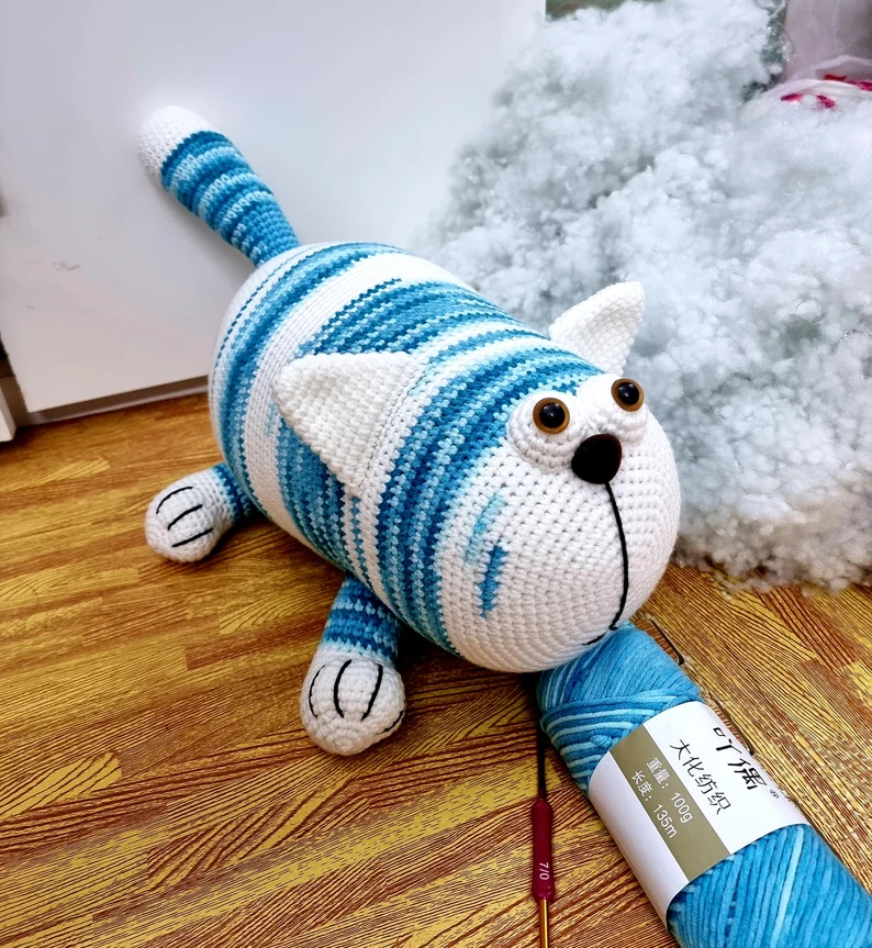 🐱 Fat & Cuddly Cat Crochet Pattern