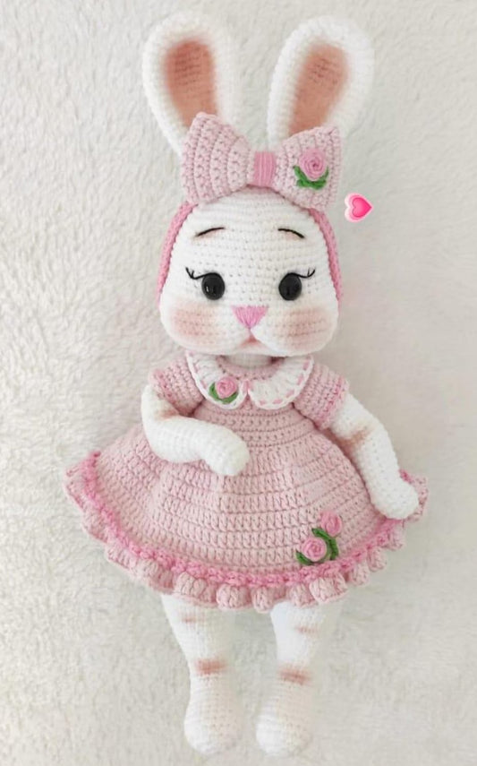 Detailed Easter Bunny Girl Crochet Pattern