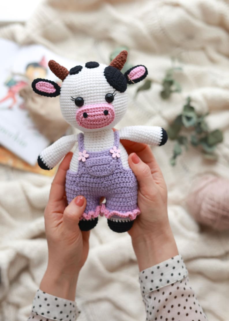 CROCHET PATTERN: Adorable Cow Amigurumi