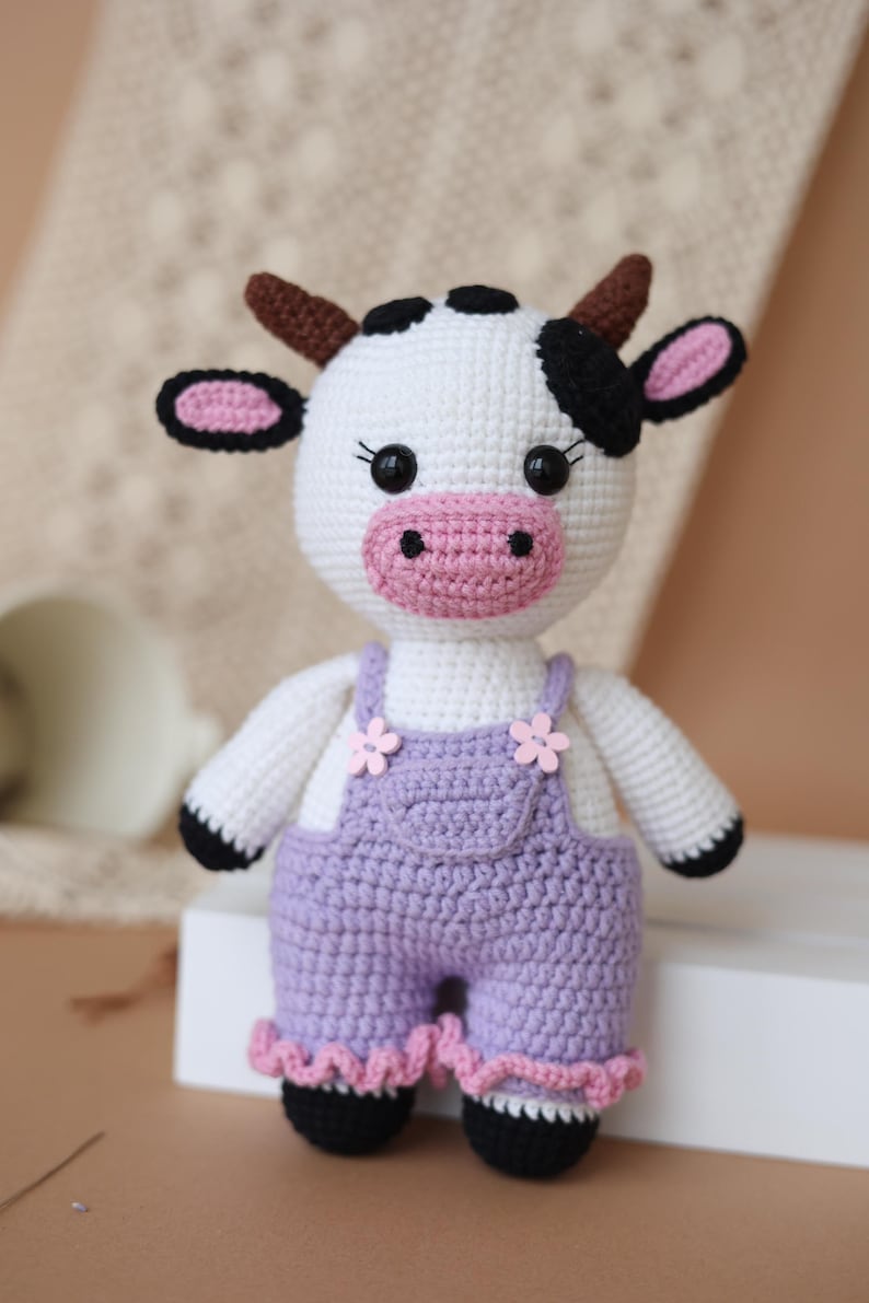 CROCHET PATTERN: Adorable Cow Amigurumi