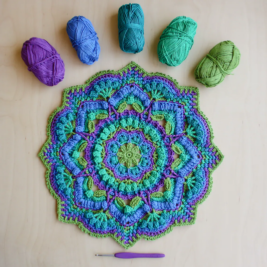 Salutations Mandala crochet Pattern