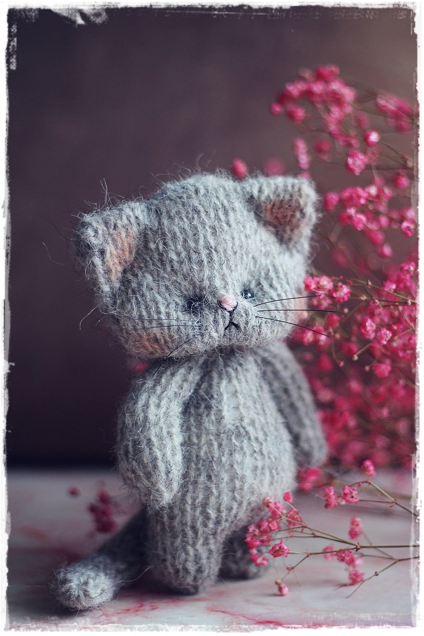 PATTERN PDF, Cat knitting,