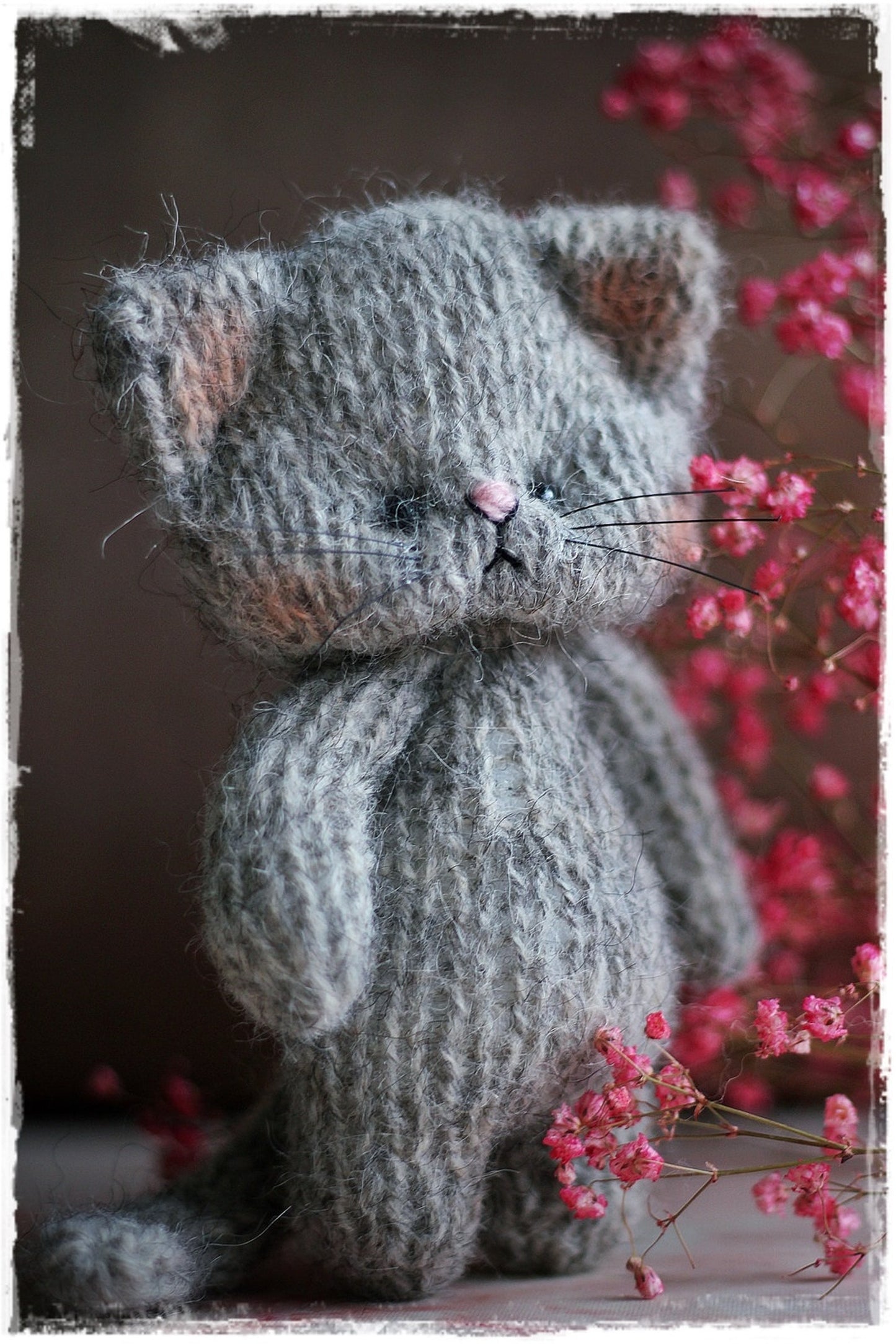 PATTERN PDF, Cat knitting,