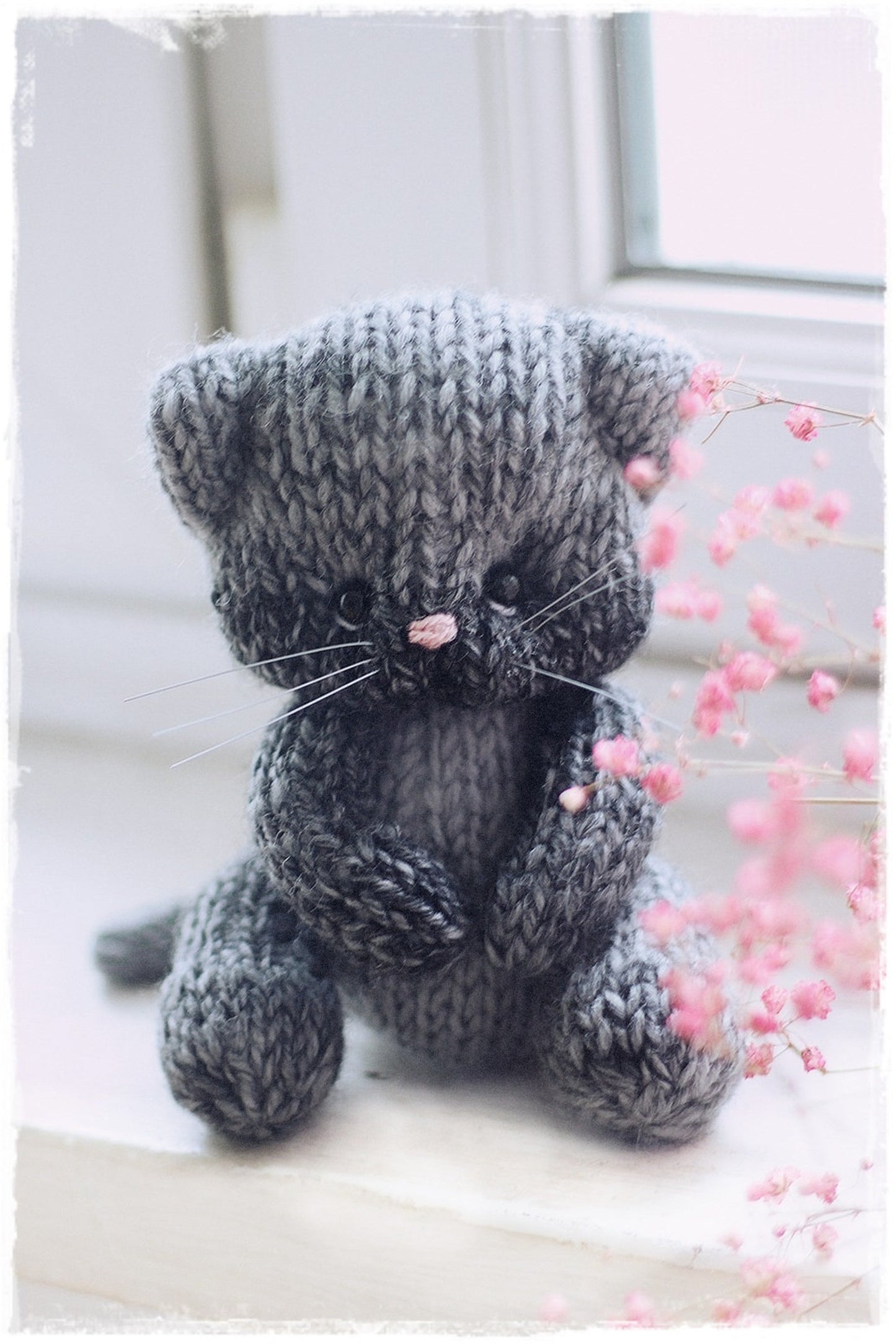 PATTERN PDF, Cat knitting,