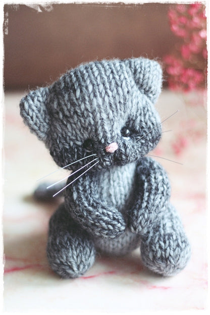 PATTERN PDF, Cat knitting,