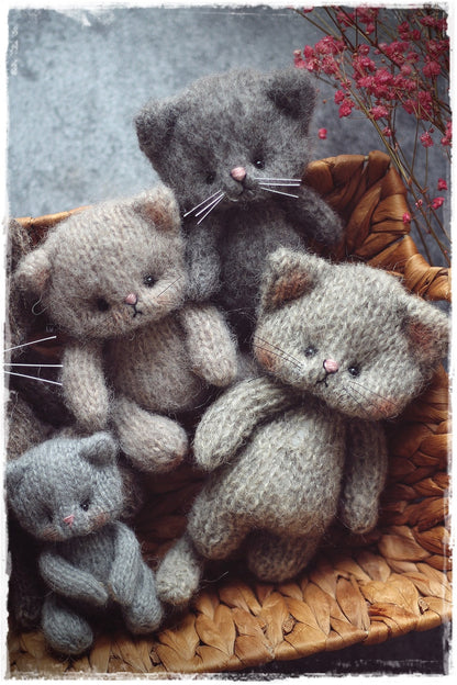PATTERN PDF, Cat knitting,