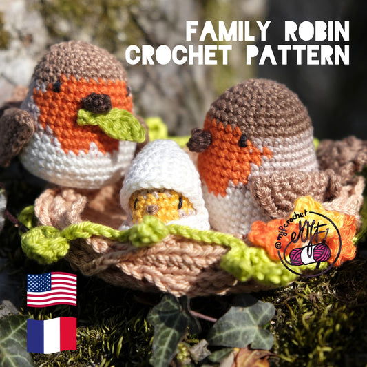 ROBIN Family crochet PATTERN