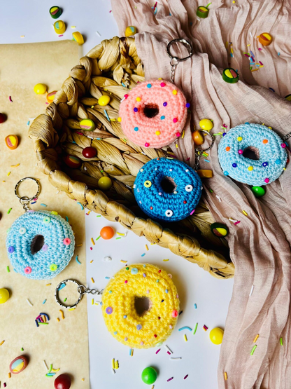 Crochet Donut Keychain Pattern
